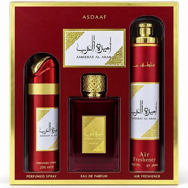Lattafa Kit Asdaaf Ameerat Al Arab Collection Edp Desodorante Air Freshener 300ML