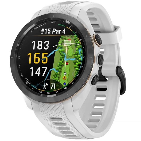 Reloj Garmin Approach S70 Golf 010-02746 42 mm con GPS/Wi-Fi - Negro/Blanco
