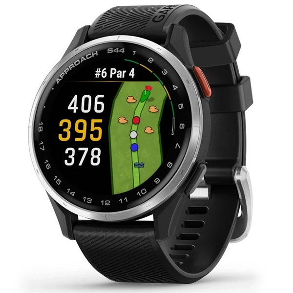 Reloj Garmin Approach S44 Golf 010-03009 43 mm con GPS/Bluetooth - Plata/Negro