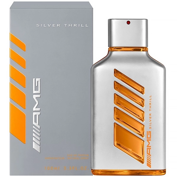 Perfume Masculino Mercedes Benz AMG Silver Thrill Refilável EDP 100ml