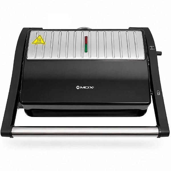 Grill Mox MO-GR850 1.000 watts Antiadherente 220V ~ 50 Hz - Negro/Plata
