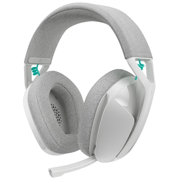Headset Gaming Sem Fio Logitech G321 com USB para PC/PS5/Nintendo Switch - Branco/Cinza
