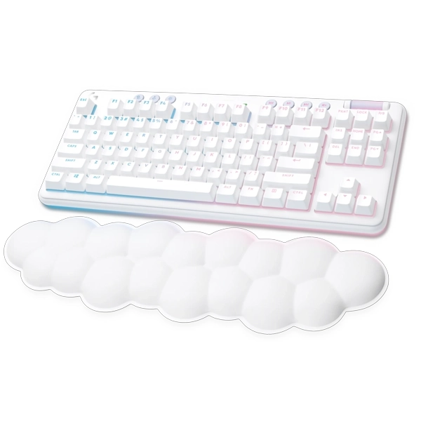Teclado Gaming Mecânico Sem Fio Logitech G715 Inglês com Backlight RGB - Branco