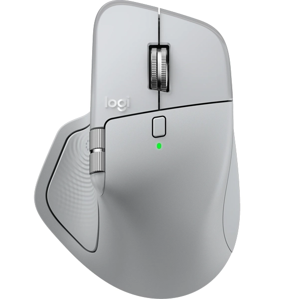 Mouse Sem Fio Logitech MX Master 4 até 8.000 DPI - Cinza Claro
