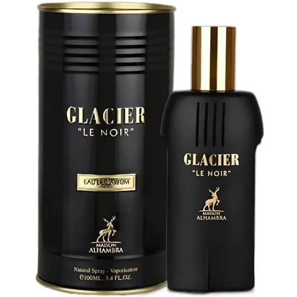 Perfume Masculino Maison Alhambra Glacier Le Noir EDP 100ml (CX Feia)