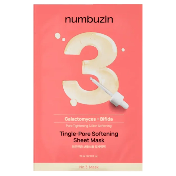 Máscara Facial Hidratante Numbuzin No.3 Tingle-Pore Softening - 1 Unidade (Frasco Danificado)