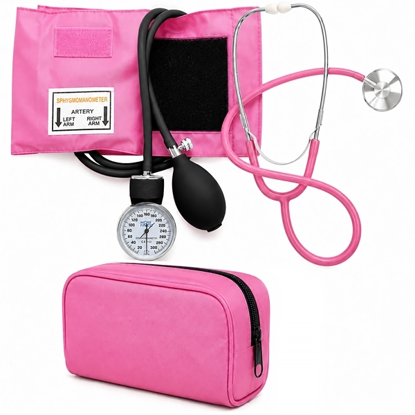 Aparelho de Pressão Analógico More Fitness MF-213 - Rosa