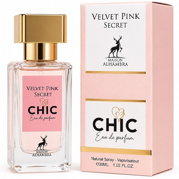 Perfume Feminino Maison Alhambra Chic Velvet Pink Secret EDP 30ml