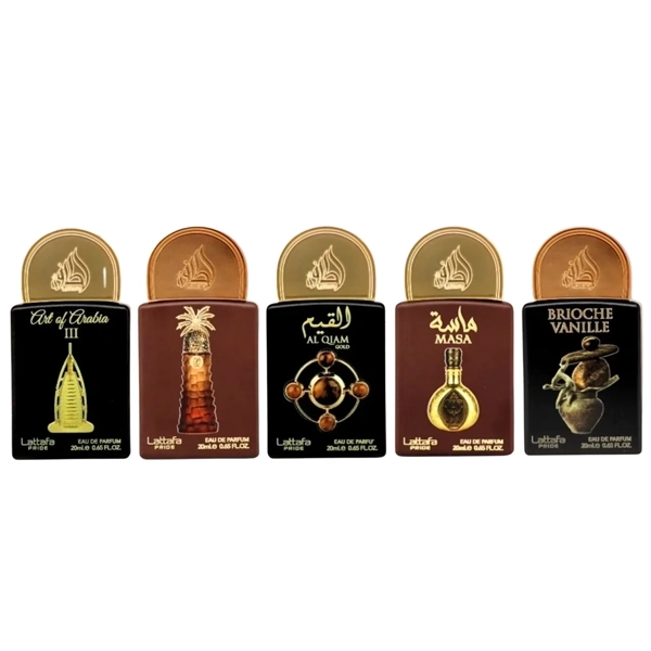 Kit Perfume Unissex Lattafa Pride Gift Set Box 04 EDP 20ml - 5 Unidades