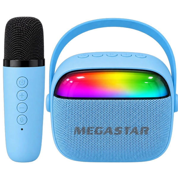Speaker Megastar HY08BTA 5 watts con Bluetooth/Radio FM/Auxiliar/USB/Micro SD + Micrófono