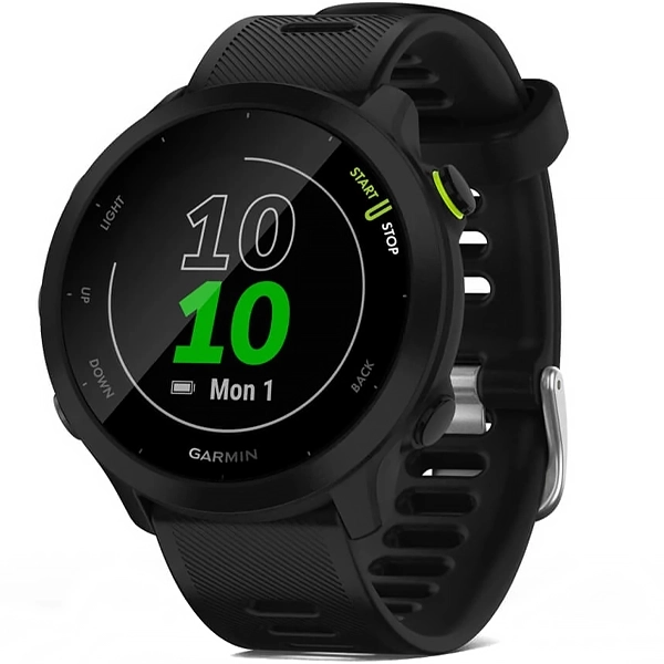 Relógio Garmin Forerunner 55 010-02562 com GPS/Bluetooth - Preto