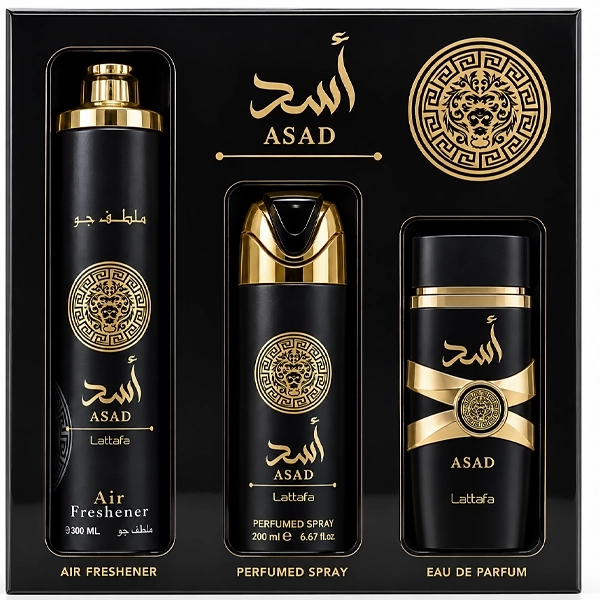 Lattafa Kit Asad Collection Edp Desodorante Air Freshener 300ML