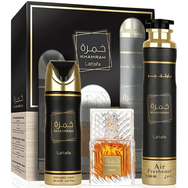 Kit Perfume Unissex Lattafa Khamrah Collection EDP