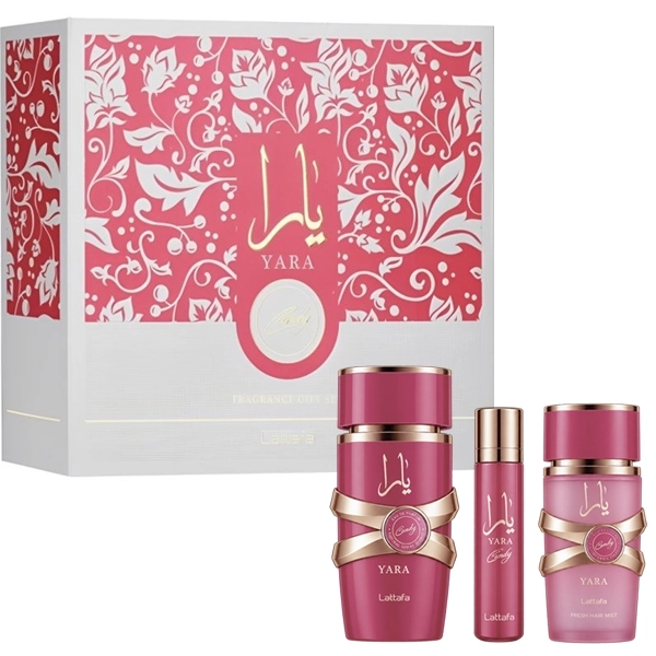 Kit Perfume Feminino Lattafa Yara Candy Gift