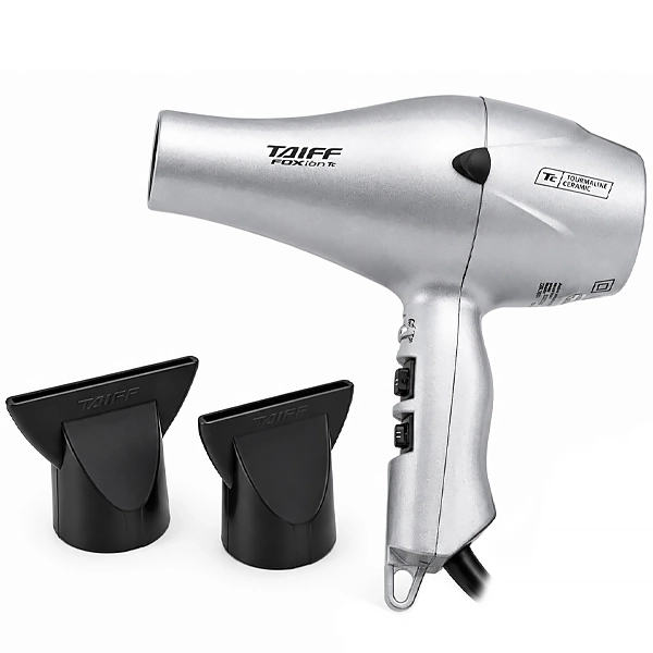 Secador de Cabelo Taiff Tourmaline Ceramic SECTC21 2.100 watts 220 - 230 V ~ 50/60 Hz - Prata/Preto