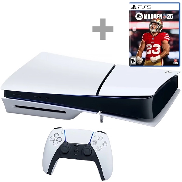Console Sony PlayStation 5 Slim 1TB CFI-2115 8K + Jogo Madden NFL 25