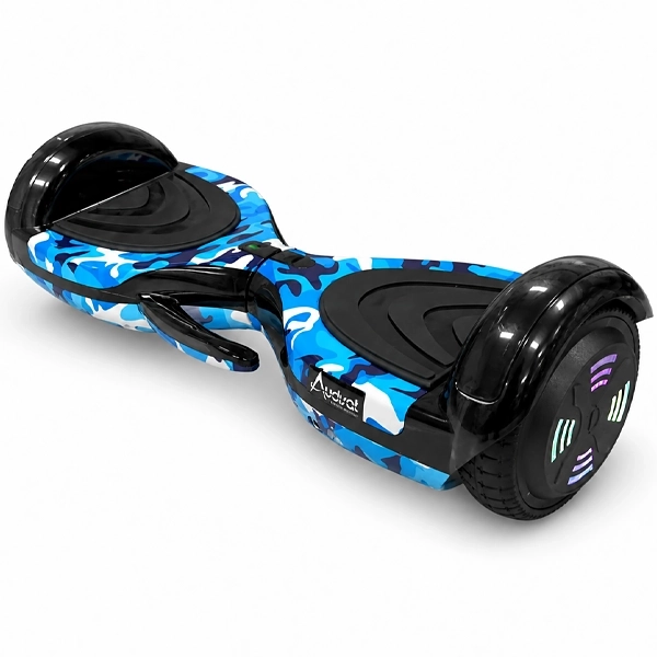 Scooter Eléctrico Audisat Urban Curve X 6.5" Bluetooth/Speaker - Camouflage Blue + Bolsa (1 Mes de Garantia)