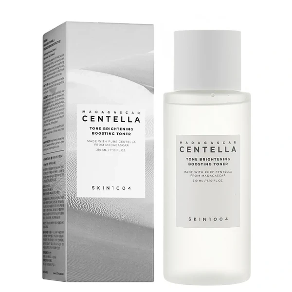Tônico Facial SKIN1004 Madagascar Centella Tone Brightening Boosting 210ml (CX Feia)