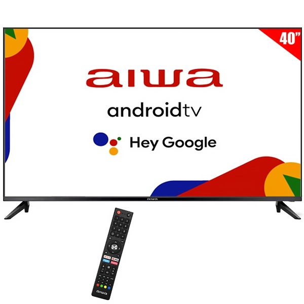 Smart TV LED 40" Aiwa AW40B4SFG Full HD Android Google TV Wi-Fi/Bluetooth com Conversor Digital  (CX Feia)