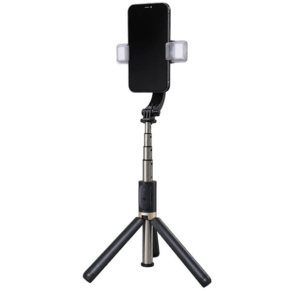 Bastão para Selfie Satellite A-RM800D com Luz LED/Bluetooth - Preto