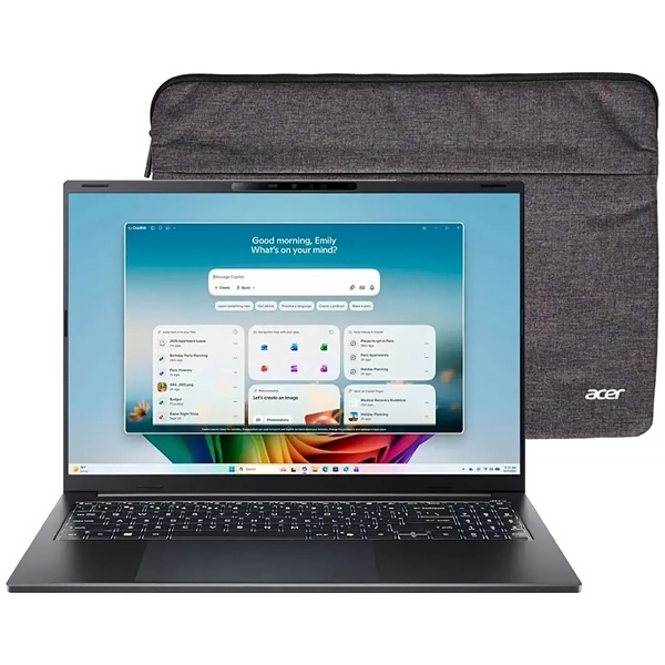 Notebook ACER Swift Go 16 AI SFG16-A71T-R5UY 16" AMD Ryzen AI 7 445 16GB RAM 1024GB SSD - Obsidian Black
