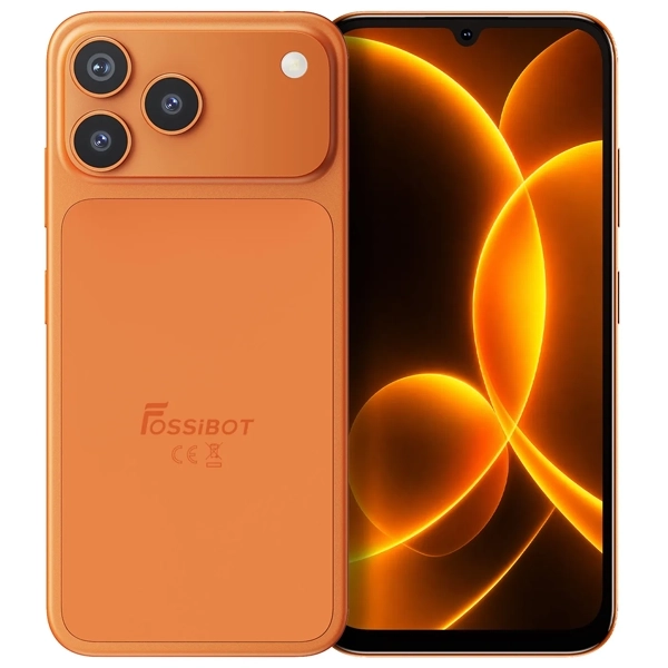 Celular Fossibot  C17 Dual SIM de 128GB 4GB RAM de 6.9" 16MP 8MP - Laranja