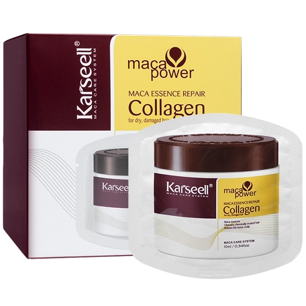 Karseell Mascara Capilar Maca Power Essence Repair Collagen 24 Unidades 25ML