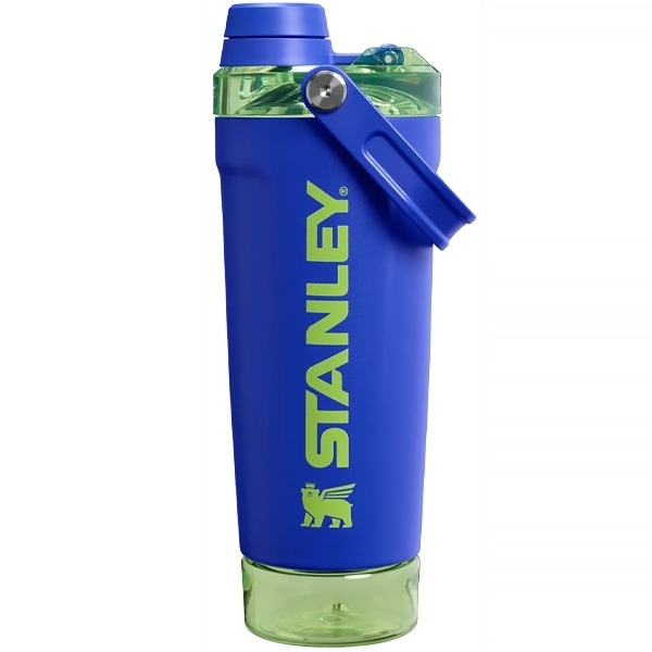 Garrafa Térmica Stanley Activate Shaker Bottle de 591 ml - Cobalt Chartreuse