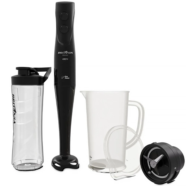 Mixer Britânia BMX40C 400 watts + Blender 220V ~ 60Hz - Negro