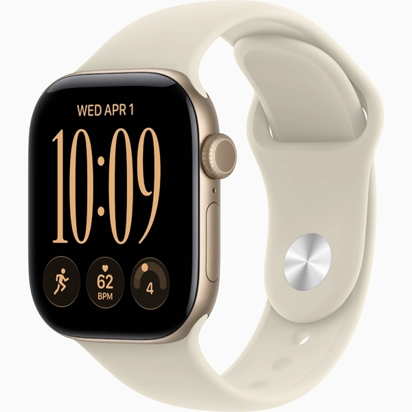 Apple Watch Series 12 42 mm S M MJED4LS A3581 GPS - Light Gold Aluminum Sand Sport Band