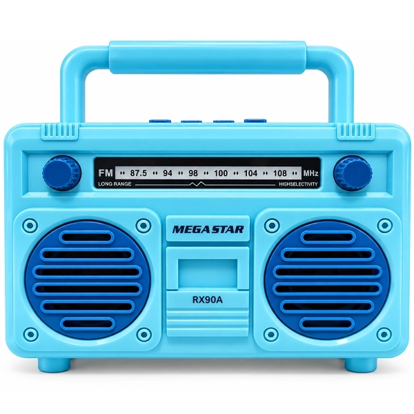 Rádio Portátil Megastar RX90A com USB Bluetooth