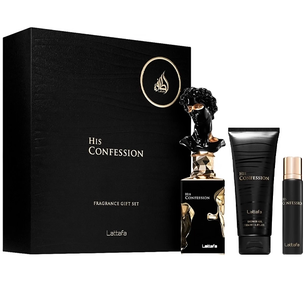 Kit Perfume Masculino Lattafa His Confession Gift