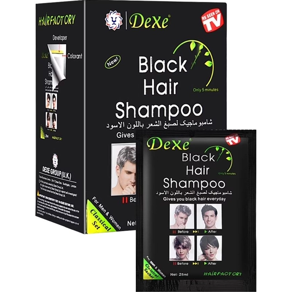 Dexe Shampoo Colorante Hair Natural 10 Unidades 25ML