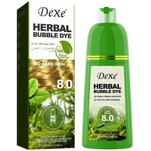 Dexe Shampoo Colorante Herbal Bubble Dye Light Blond 420ML