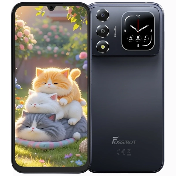 Celular Fossibot S7 Dual SIM de 256GB 8GB RAM de 6.9" 16MP 8MP - Preto