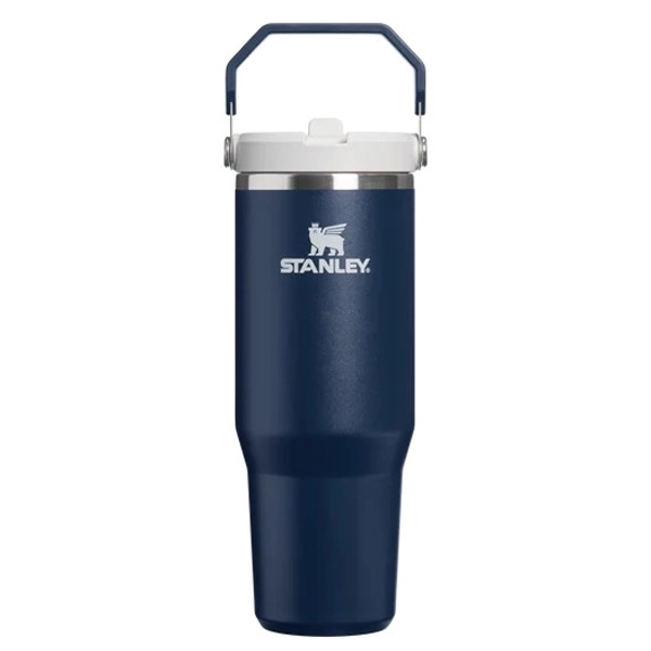 Importado Garrafa Termico Stanley The Iceflow Flip Straw Tumbler Dark Navy 887ML