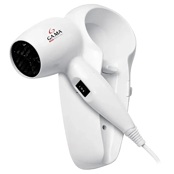 Secador de Cabelo com Suporte de Parede GAMA HC-125G FD 1.200 watts 220 - 240 V ~ 50Hz - Branco