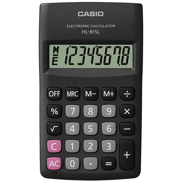 CALCULADORA CASIO HL-815L-BK 8 DIGITOS PRETO SG