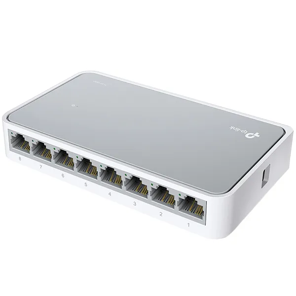 SWITCH TP-LINK TL-SF1008D 8PORTAS 10/100MBPS ANATEL BRANCO/CINZA