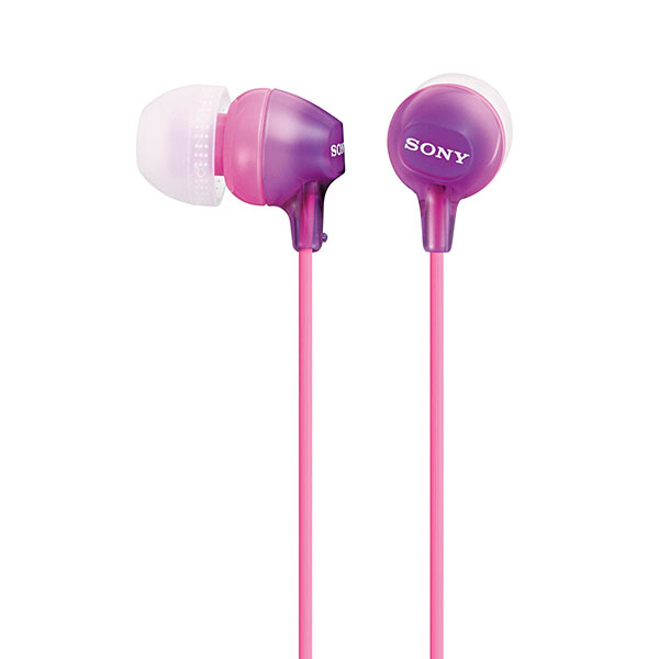 Fone de Ouvido Sony MDR-EX15LPVZ com Cabo de 1.2 Metros - Roxo