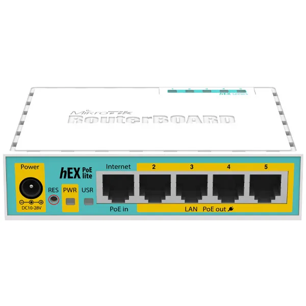 SWITCH MIKROTIK RB 750UPR2 HEX POE LITE BRANCO