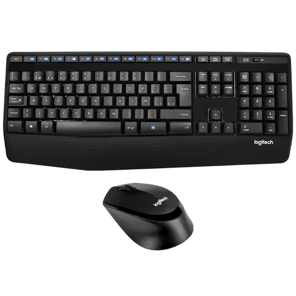 TECLADO LOGITECH MK345 WIRELESS ESPANHOL+MOUSE PRETO