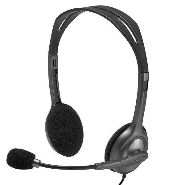 FONE LOGITECH H111 HEADSET C/MICROFONE ARCO CINZA/PRETO (0612)