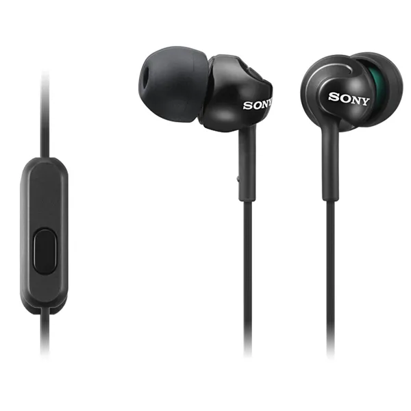 FONE SONY MDR-EX110APBQ C/MICROFONE PEQUENO PRETO