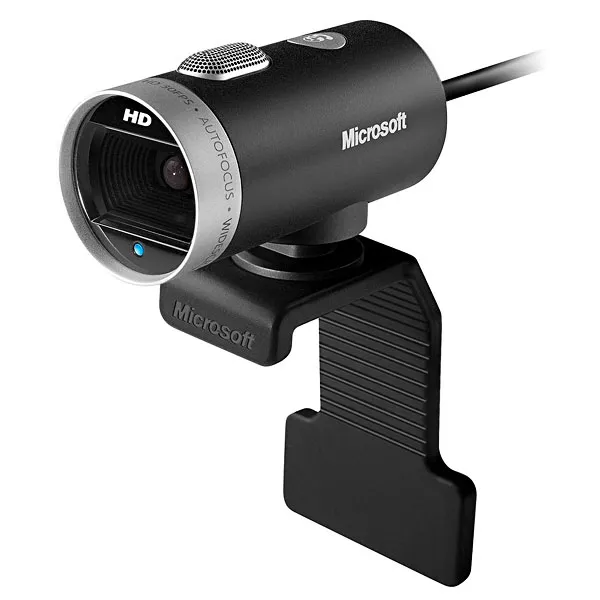 Webcam Microsoft LifeCam 6CH-00001 USB - Preta