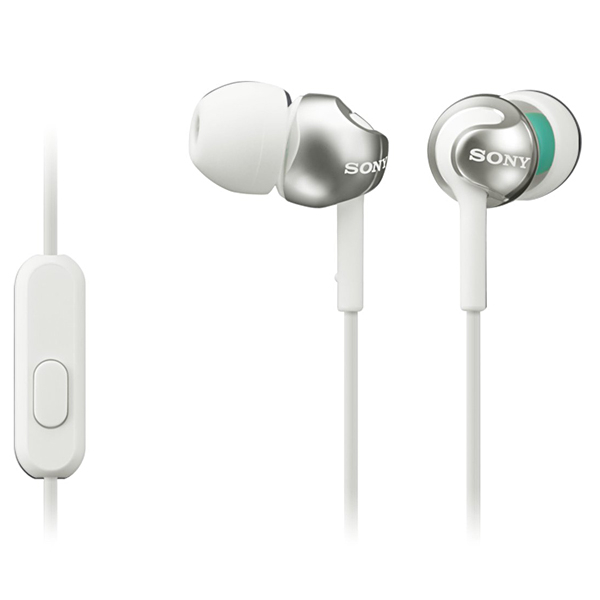 FONE SONY MDR-EX110APWQ C/MICROFONE PEQUENO BRANCO