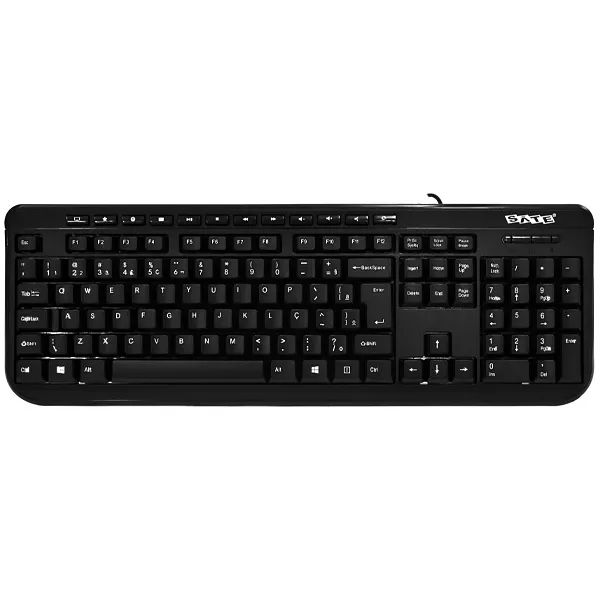 TECLADO SATELLITE AK-833 USB PORTUGUES PRETO