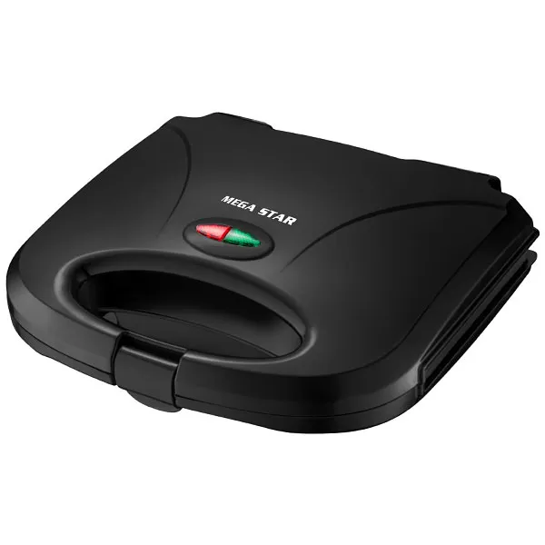 Sanduicheira MegaStar TX8829A 800 watts 110V ~ 60Hz - Preta