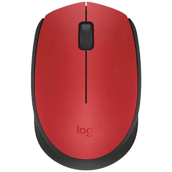 MOUSE LOGITECH M170 WIRELESS OPTICO VERMELHO/PRETO(4941)