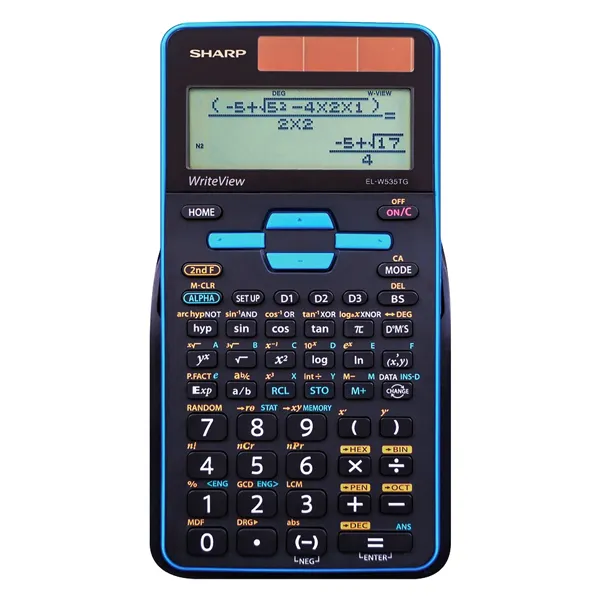 CALCULADORA SHARP EL-W535TGB-BL CIENTIFICA PRETO/AZUL SG